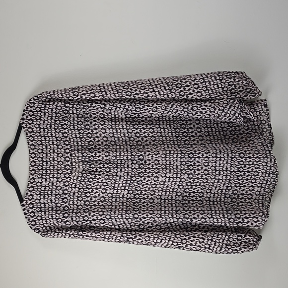 Jessica Simpson geometric design lace up blouse top - Picture 4 of 4